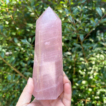 Rose Quartz Gemstone Tower - RPO514