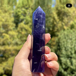 Purple Fluorite Gemstone Tower - RPO517