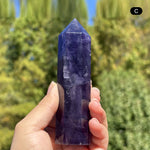 Purple Fluorite Gemstone Tower - RPO517
