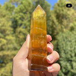 Yellow Fluorite Gemstone Tower - RPO518