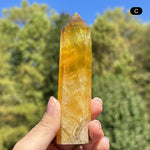 Yellow Fluorite Gemstone Tower - RPO518