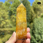 Yellow Fluorite Gemstone Tower - RPO518