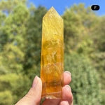 Yellow Fluorite Gemstone Tower - RPO518