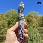 Rainbow Fluorite Gemstone Tower - RPO519