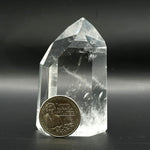 Natural Clear Quartz Crystal Point Tower Brazil Polished Healing Energy Stone for Meditation & Decor - RPO536