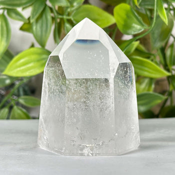 Natural Clear Quartz Point Brazil Polished Display Crystal - RPO551
