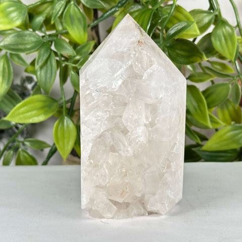 Natural Clear Quartz Polished Crystal Point Specimen - RPO554