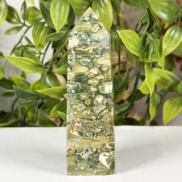 Rainforest Jasper Gemstone Tower - Gem Avenue Wholesale