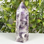 Chevron Amethyst Gemstone Tower  - RPO605