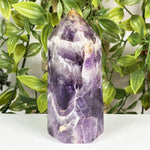 Chevron Amethyst Gemstone Tower - RPO606