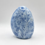 4.5 Inches Natural Self-Standing Polished Blue Celestite Freeform from Madagascar Calming Crystal for Healing & Display