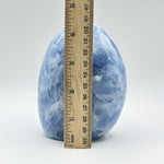 4.5 Inches Natural Self-Standing Polished Blue Celestite Freeform from Madagascar Calming Crystal for Healing & Display