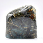 Natural Polished Labradorite Freeform Crystal with Vibrant Blue and Gold Flash Healing Stone for Meditation, Focus, and Home Decor Display - RPS505