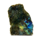 Natural Polished Labradorite Freeform Crystal with Blue & Gold Flash for Healing, Meditation, and Home Decor - RPS509