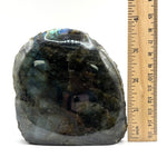 Natural Polished Labradorite Freeform Crystal with Blue & Gold Flash for Healing, Meditation, and Home Decor - RPS511