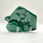 Natural Malachite Polished Freeform from Congo Green Gemstone for Healing, Display & Collection - RPS514