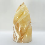Natural Orange Calcite Freeform Polished Crystal Healing Stone for Energy, Meditation & Home Decor - RPS519