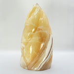 Natural Orange Calcite Freeform Polished Crystal Healing Stone for Energy, Meditation & Home Decor - RPS519