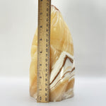 Natural Orange Calcite Freeform Polished Crystal Healing Stone for Energy, Meditation & Home Decor - RPS519