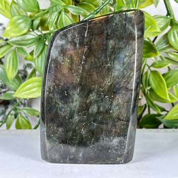 Natural Labradorite Polished Freeform Stone Madagascar Flash Crystal Display for Healing & Home Decor - RPS549