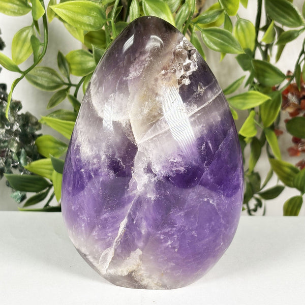 Chevron Amethyst Gemstone Freeform - Gem Avenue Wholesale