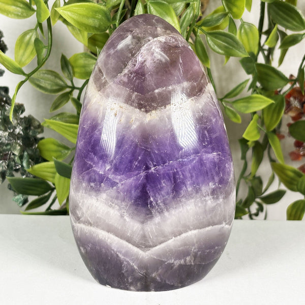 Chevron Amethyst Gemstone Freeform - Gem Avenue Wholesale