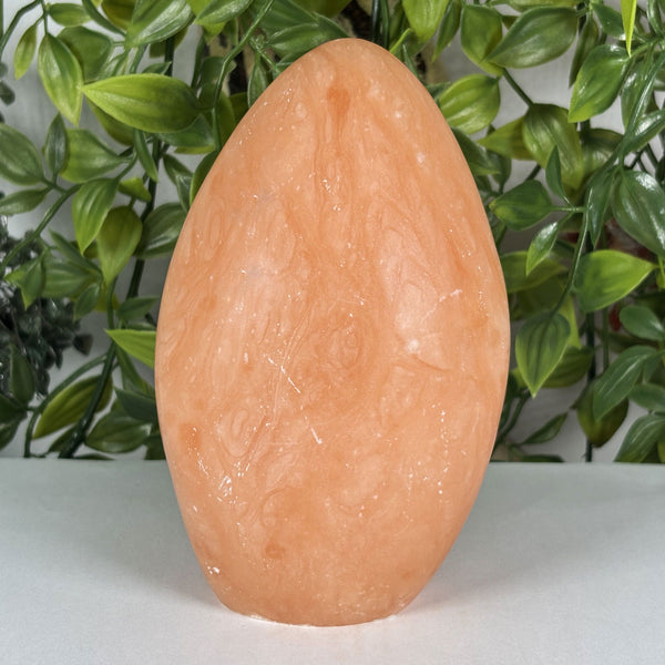 Natural Orange Calcite Freeform Crystal 5.5