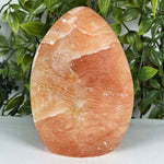 Natural Orange Calcite Freeform Crystal 5.75