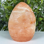 Natural Orange Calcite Freeform Crystal 5.75