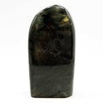 Natural Labradorite Freeform Crystal from Madagascar, Blue Green Flash, 3.5 Inches