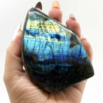 Natural Labradorite Freeform Crystal from Madagascar 3.25
