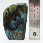 Natural Labradorite Freeform Crystal from Madagascar, 3.75