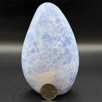 Natural Blue Celestite Freeform Polished Gemstone 5.25