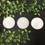 Natural Selenite Circle Charging Plate