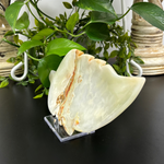 Natural Green Onyx Leaf Plate Hand-Carved Decorative Stone Dish for Home, Kitchen & Gift Use  RSH298