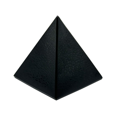 Natural Black Obsidian Hand-Carved Pyramid, Healing Crystal Stone for Meditation & Decor - RSH291