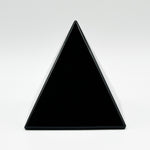 Natural Black Obsidian Hand-Carved Pyramid, Healing Crystal Stone for Meditation & Decor - RSH291