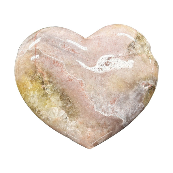 Natural Pink Amethyst Crystal Heart - Gem Avenue