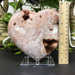 Pink Amethyst Gemstone Heart -RSH304