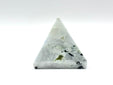 Rainbow Moonstone Pyramid with Black Tourmaline Inclusions, Natural Healing Crystal Stone for Meditation & Home Decor - RSH310