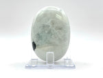 Rainbow Moonstone Palm Stone with Black Tourmaline Inclusions Natural Crystal Polished Healing Gemstone