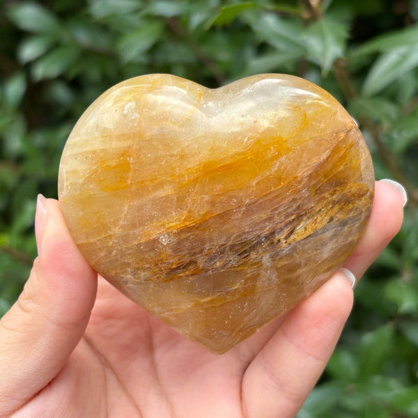 Golden Healer Quartz Heart-shaped gemstone - RSH317
