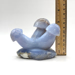 Blue Chalcedony Gemstone Mushroom - RSH320