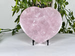Rose Quartz Heart Crystal with Stand - RSH327