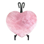 Rose Quartz Heart Crystal with Stand - RSH329