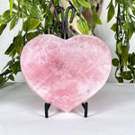 Rose Quartz Heart Crystal with Stand - RSH329
