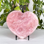 Rose Quartz Heart Crystal on Stand - RSH330