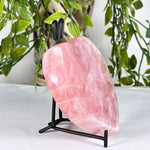 Rose Quartz Heart Crystal on Stand - RSH330