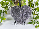 Amethyst Druzy Heart Crystal - RSH331