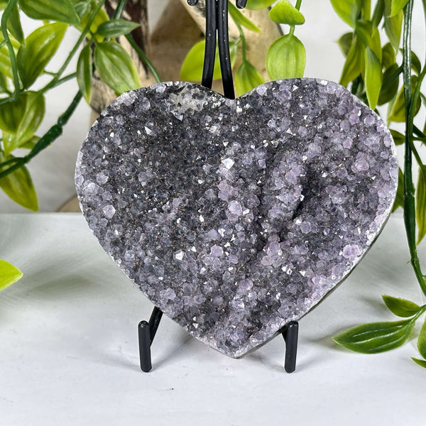 Amethyst Druzy Heart Crystal - RSH331